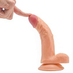 QL-GU 8 Inches Super Soft Silicone Material Toy for Female Beginners