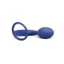 Lynk Pleasure Products Anal Orgasm Performance & Erection Enhancing Cock Ring and Anal Plug Combo - Pure Silicone - Navy Blue Fantasy Sex Toy