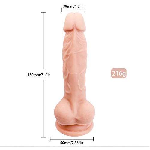 HPPYTS Flexible Beginners 7.1icnch Personal Relax Massager Body Soft Dîldɔ Strong Suction Cup Massage Wand for Women
