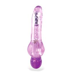 6.5" Realistic Curved Vibrating Dildo - Waterproof - Multi Speed Wide Bottom Vibrator - Sex Toy for Women - Sex Toy for Adults (Purple)