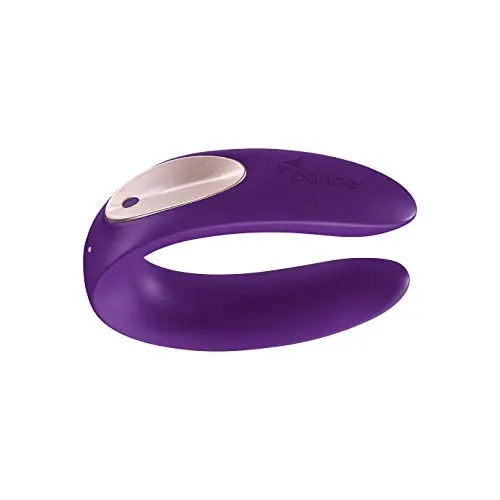 Satisfyer Partner Plus Couples Vibrator - G-Spot and Clitoral Stimulation, Waterproof, Rechargeable Satisfyer Partner Plus Couples Vibrator - G-Spot and Clitoral Stimulation, Waterproof, Rechargeable
