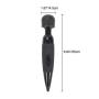Handheld Wand Massager, Handheld Personal Body Therapeutic Massager Electric Vibrate Wand Massager Magic Waterproof Portable Relieves Muscle Tension Body Aches Pains Sports Recovery (Black)