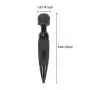 Handheld Wand Massager, Handheld Personal Body Therapeutic Massager Electric Vibrate Wand Massager Magic Waterproof Portable Relieves Muscle Tension Body Aches Pains Sports Recovery (Black)