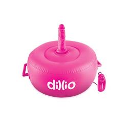 Pipedream Products Dillio Vibrating Inflatable Seat, Hot Pink