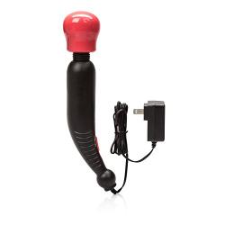 Handheld Flexible-Headed Electric Massager Wand - Red/Black