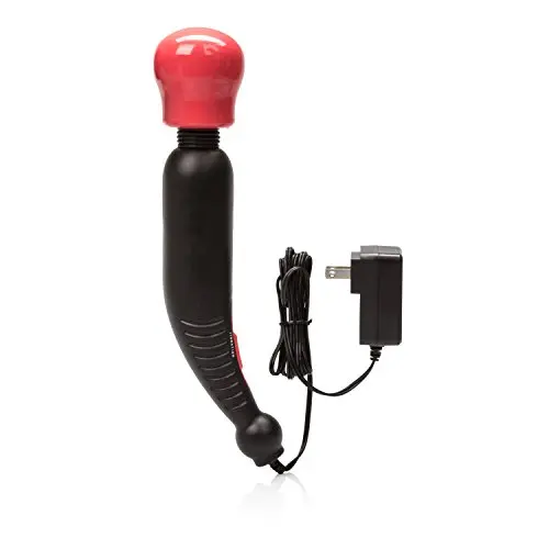 Handheld Flexible-Headed Electric Massager Wand - Red/Black Handheld Flexible-Headed Electric Massager Wand - Red/Black