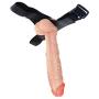 MXYLYM9 Strǎp ǒn Hǎrněss fǒr Pěgging, 100% Realistic Toy Couple Huge Tool Massaging The Entire Body from The Feet to The Neck Flesh Color PVC+ Artificial Leather Pants (L:11.4inch, W: 1.96inch)