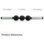 MUEUSS Roller Massage Roller Stick Muscle Roller - Deep Tissue Fascia Massager for Release Cellulite & Pain (5 Color, 3 Balls)