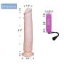 9 Inches Flexible Realistic Harnessable with Suction Cup Bendable for Women Dildo with Flared Suction Cup Base for Hands-Free Play, Adult Toy for Man and Women