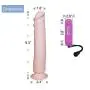 9 Inches Flexible Realistic Harnessable with Suction Cup Bendable for Women Dildo with Flared Suction Cup Base for Hands-Free Play, Adult Toy for Man and Women