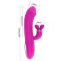 QYIYA 10 Modes Licking Vibrartoring Wand Didos Toys for Woman, Waterproof G Spotter Pleasure Vibrarter for Women Quiet & Powerful