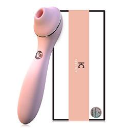 LQG Clitoral Sucking Vibrator, G Spot Clit Dildo for Women with Suction & Vibration, Waterproof Clitoral Massager Nipple Stimulator Toys, Quiet Rechargeable