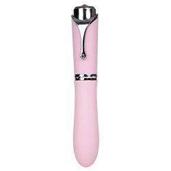 CAREMORE Personal Wireless Wand Massager Portable, Pen Style Waterproof Silent USB Rechargeable, 10 Powerful Frequency Handheld Electric Massage for Neck Back Shoulder Body -Pink