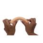 Slim Beginner Dildo by Healthy Vibes (Natural, 5") - Small Dildo with Vein Texture is Perfect for First-Time Users or for Experimenting with Anal Play - With Suction Cup