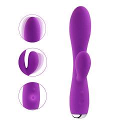 Portable 10-Speed Vibrating Silicone Waterproof Ví-Bra-tór Dual Vibration Home Personal Fitness Massage (Color : Purple)