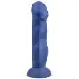 8&quot Realistic Sensa Feel Dual Density Dildo - Platinum Silicone - Ridged Cock Dong - Suction Cup Harness Compatible - Sex Toy for Women - Sex Toy for Adults (Indigo)