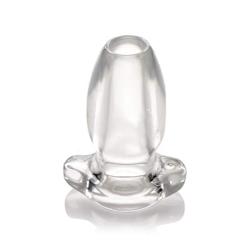 Master Series Peephole Clear Hollow Anal Plug