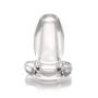 Master Series Peephole Clear Hollow Anal Plug