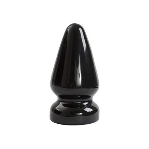 Doc Johnson Titanmen - Ass Servant - Massive Anal Plug - For Experienced Players - Traditional Shape - 3.7 Inch Width - Anal Toy - Black