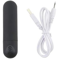 YUXINGER 10 Speed Mini Bullet Víbrátór G-Sppot Massager Vībrations Waterproof Sexx Toys for Women - Black