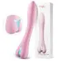 Waterproof Vibrator Dildo for Women with 10 Vibration Modes for Effortless Insertion, ALOFA Silicone G Spot Vibrator Clitorial Vibrator for Exciting Stimulation- Ideal Sex Toy for Starters (Pink)