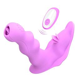 kanersty Wireless Remote Control Invisible Wearable Snake Licking USB Rechargeable Toy for Women Couples