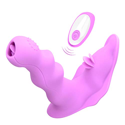 kanersty Wireless Remote Control Invisible Wearable Snake Licking USB Rechargeable Toy for Women Couples