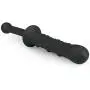 Brave669 Women Men Silicone Flexible G-spot Butt Plug Stick Massager Toy - Black