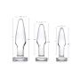 Dosha 3 Piece Glass Anal Plug Kit