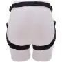 Adjustable Strap On Dildo Harness, Ferch Double Hole Pegging Harness Leather Soft Ring Belt for Male (Black)