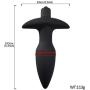 Vibrating Anal Plug Prostate Massager 10 Speed Butt Vibrator Medical Grade Silicone Waterproof Sex Toy for Men,Women or Couples