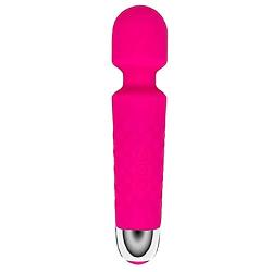 Wand Massager Rechargeable Personal Handheld Wireless Waterproof Muscle Relax Body Care (Pink)