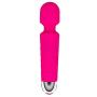 Wand Massager Rechargeable Personal Handheld Wireless Waterproof Muscle Relax Body Care (Pink)