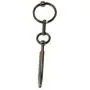 Hells Couture, Tapered Solid Steel Cock Plug 4mm Beginners plug Entry point with 8mm Thick Shaft with Movable Glans Ring, Male Kink Sex Toy
