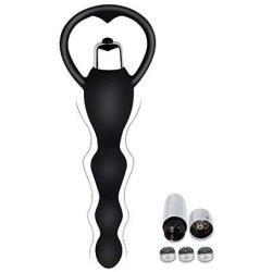 JunRP Black Anale Beads Vib Toy for Women A10