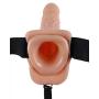 Pipedream Products Fetish Fantasy Series Vibrating Hollow Strap On with Balls, Flesh, 7 Inch, 13.3 Ounce