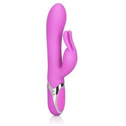 CalExotics Enchanted Bunny Massager - Waterproof Vibrator Toys for Couples - Adult Sex Clitoral G Spot Rabbit Massager - Purple