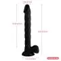 Full 12 in Realistic and Soft 100% Waterproof Big Size Toy - Black - Gaozhonggaosan