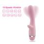 G Spot Rabbit Waterproof Vibrator 10 Speeds Powerful Vibration Clitoral Stimulation Vibe Bullet Adult Sex Toy for Women Personal Wand Massager - SEXBAY (Pink-3)