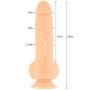 Wushuangyu Big Long Pěnis with Suction Cup Reàl Feel Massage Tools for Women - Vibrant Toy (Color : Yellow)