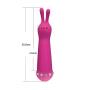 Cordless Personal Massager Handheld Electric Bunny Ear Massager, Stimulating C-lǐtōris Diamond Silicone 10 Frequency Vibrator Pink By Dwoon