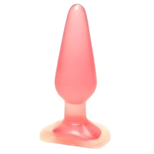 Crystal Jellie Pink Butt Plug, Medium Crystal Jellie Pink Butt Plug, Medium