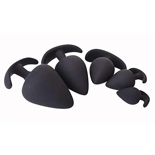 Njoy Wand Massager Anales Trainer, Set of 5, Waterproof Silicone Soft Massage Toy for Beginners, Role Playing Trickie Game Black By Dwoon Njoy Wand Massager Anales Trainer, Set of 5, Waterproof Silicone Soft Massage Toy for Beginners, Role Playing Trickie Game Black By Dwoon