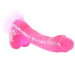 Wushuangyu 7.48 inch Mini Flexible Soft Massage Wand for Beginners Female Handsfree Relax Massager Toys - Vibrant Toy (Color : Pink)