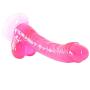 Wushuangyu 7.48 inch Mini Flexible Soft Massage Wand for Beginners Female Handsfree Relax Massager Toys - Vibrant Toy (Color : Pink)