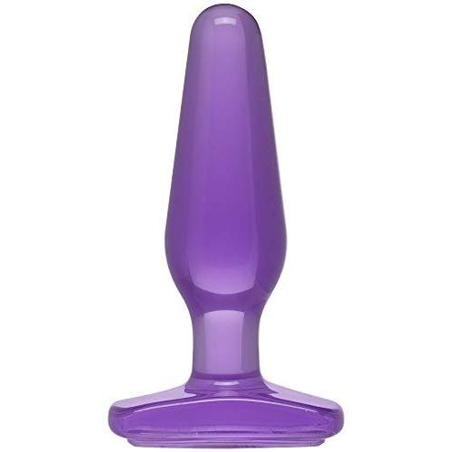 Doc Johnson Crystal Jellies - Medium Butt Plug - Purple