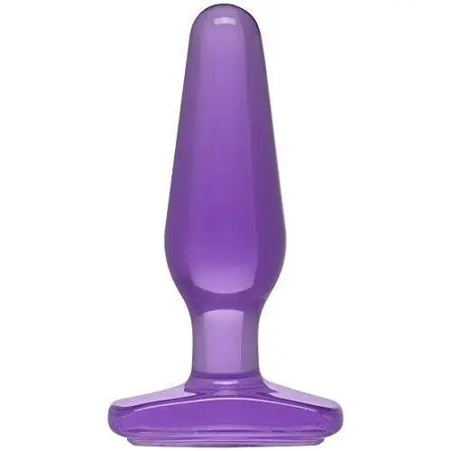 Doc Johnson Crystal Jellies - Medium Butt Plug - Purple