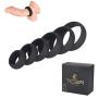 TCSR 6 Different Size Cock Rings - Medical Grade Soft Silicone Penis Rings - Better Sex