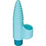 Evolved Love Is Back Unicorn Power Bullet Vibrator with Finger Sleeve, Blue