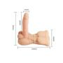 Relax Toy 5.1 Inch Lifesize Realistic Lovely Torso Relaxation Massager Wand Toys-100% Silicone Material